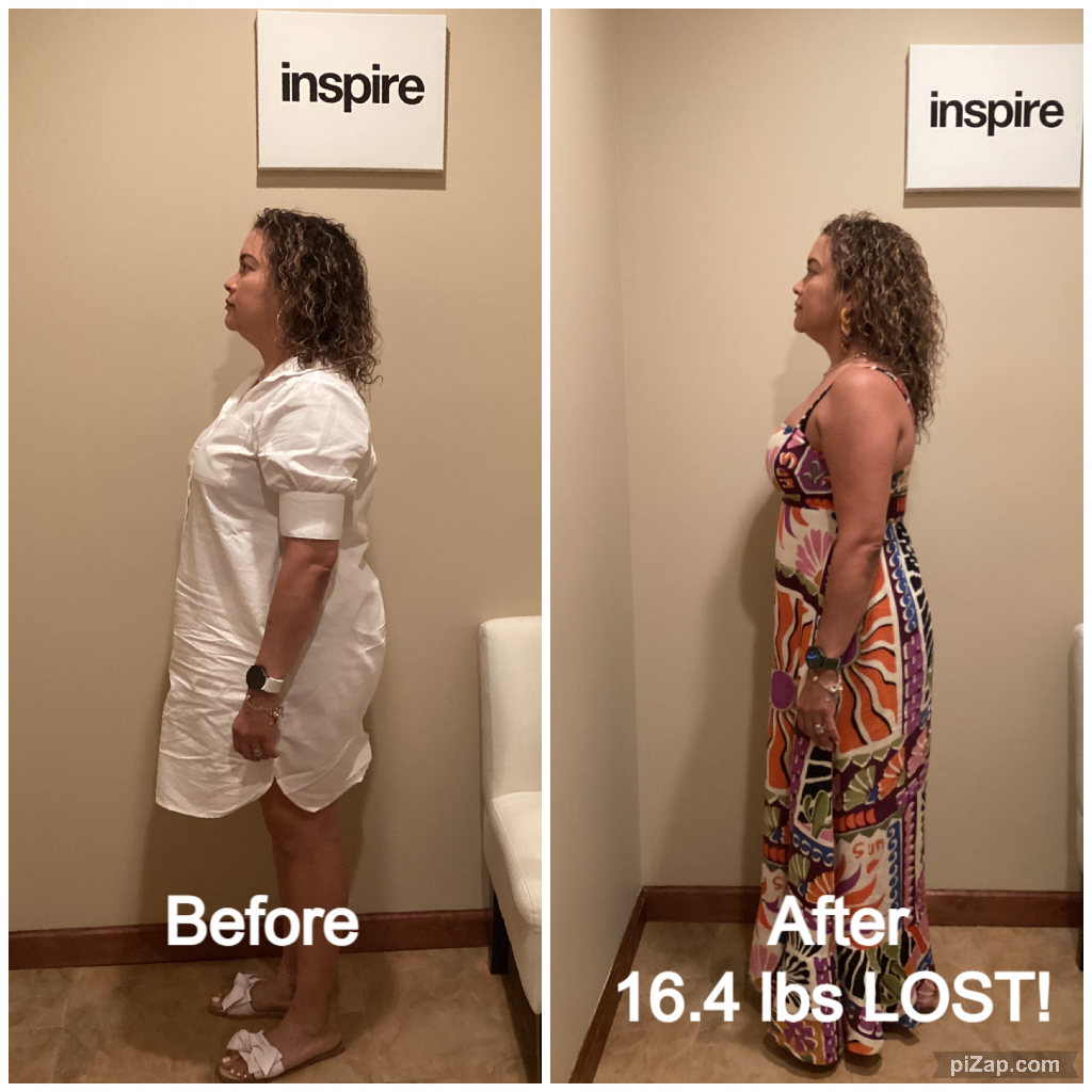 Inspire client AP, lost 16.4 pounds