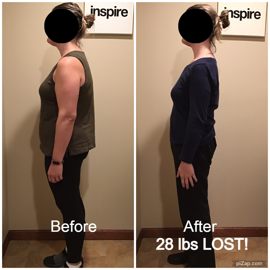 Inspire client ASP, lost 28 pounds