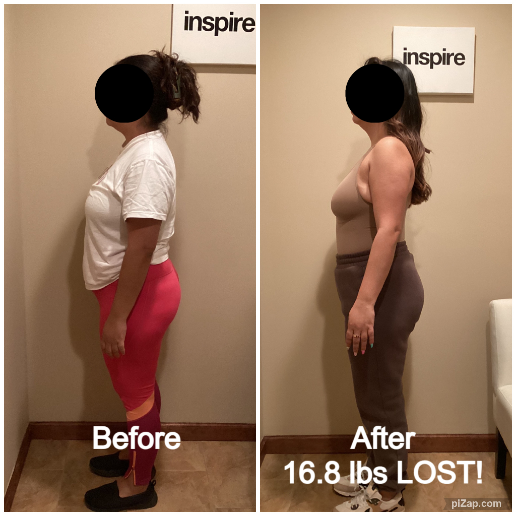 Inspire client EJ, lost 16.8 pounds
