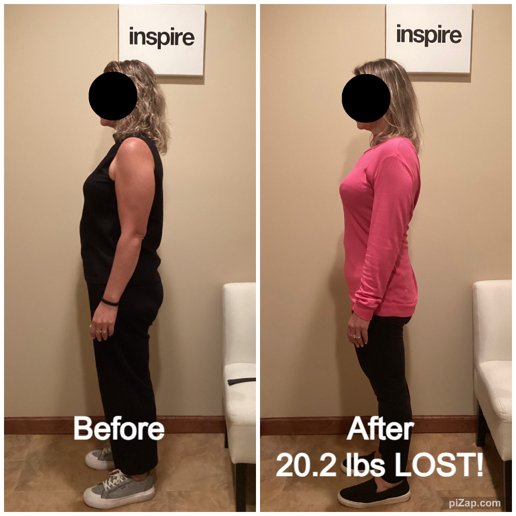 Inspire client GB, lost 20.2 pounds