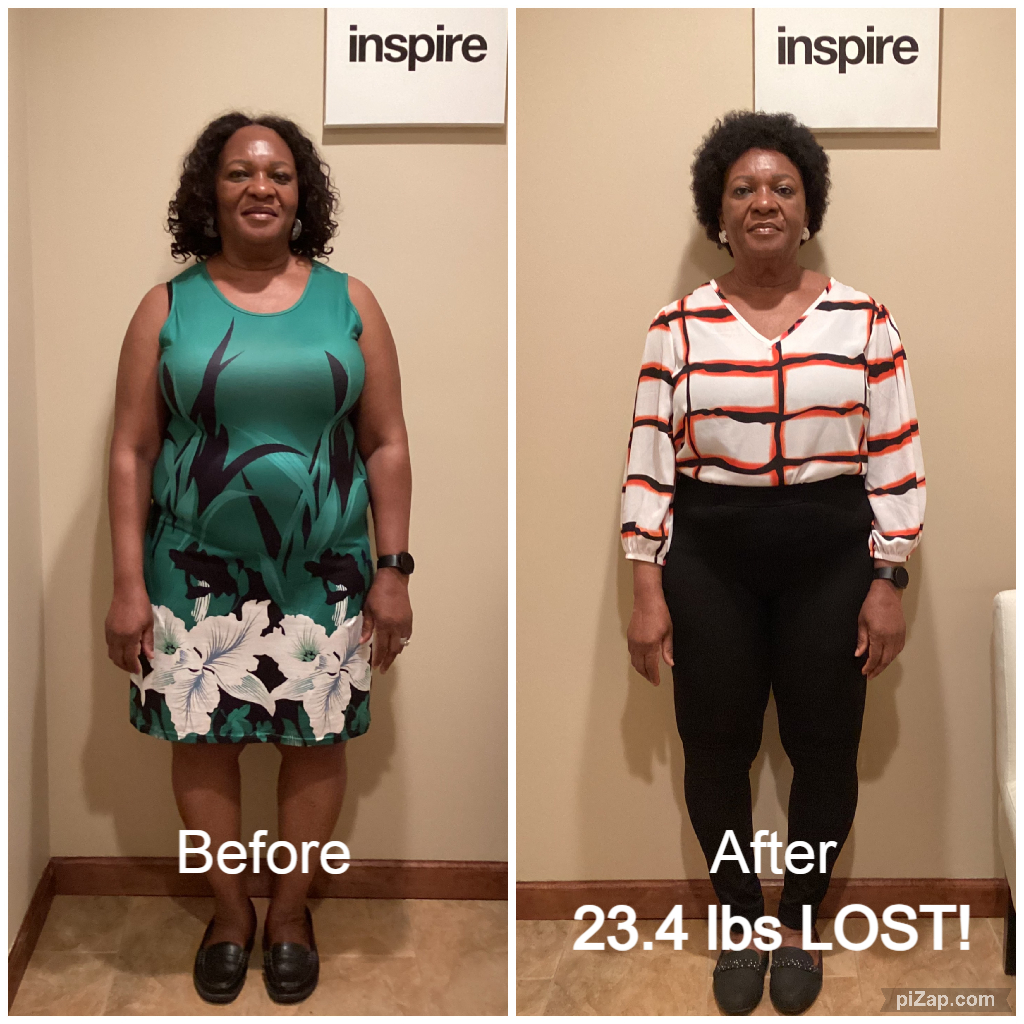 Inspire client IA, lost 23.4 pounds