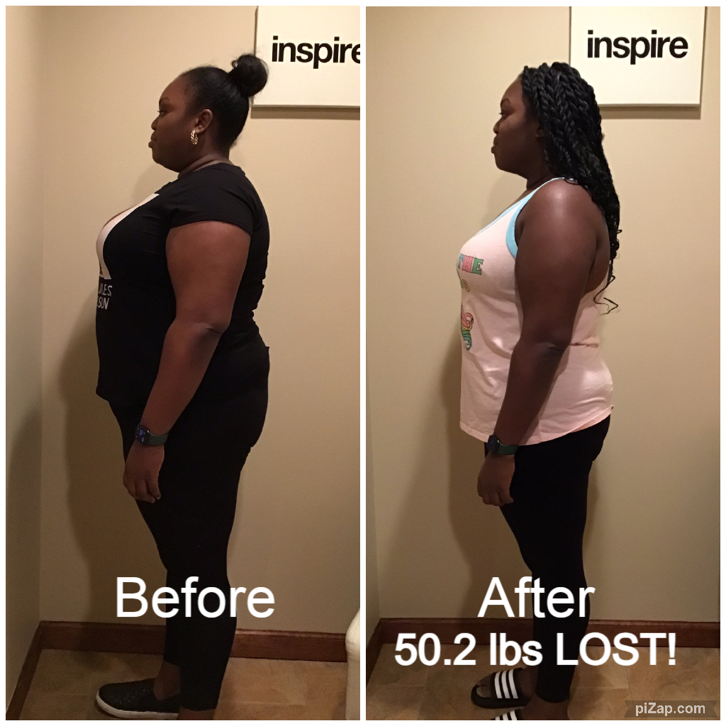 Inspire client IE, lost 50.2 pounds
