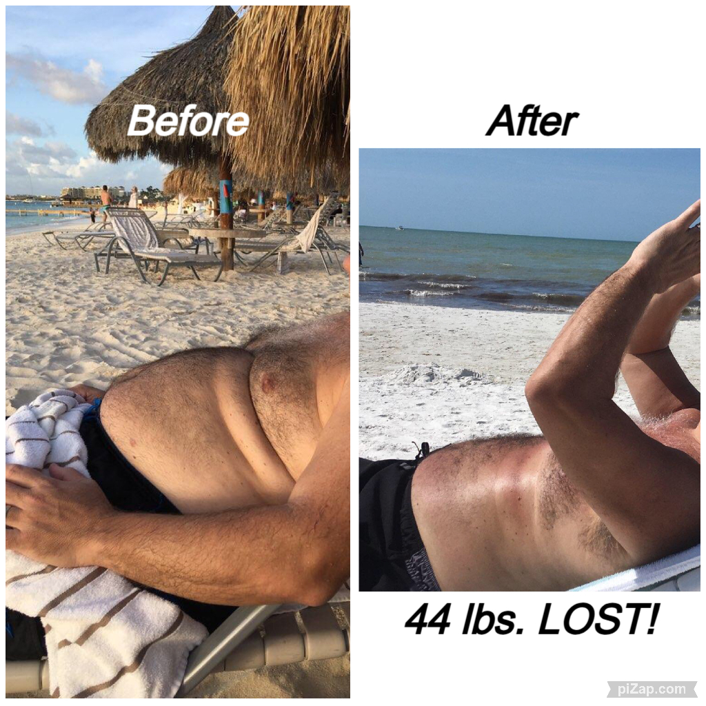 Inspire client JG, lost 44 pounds