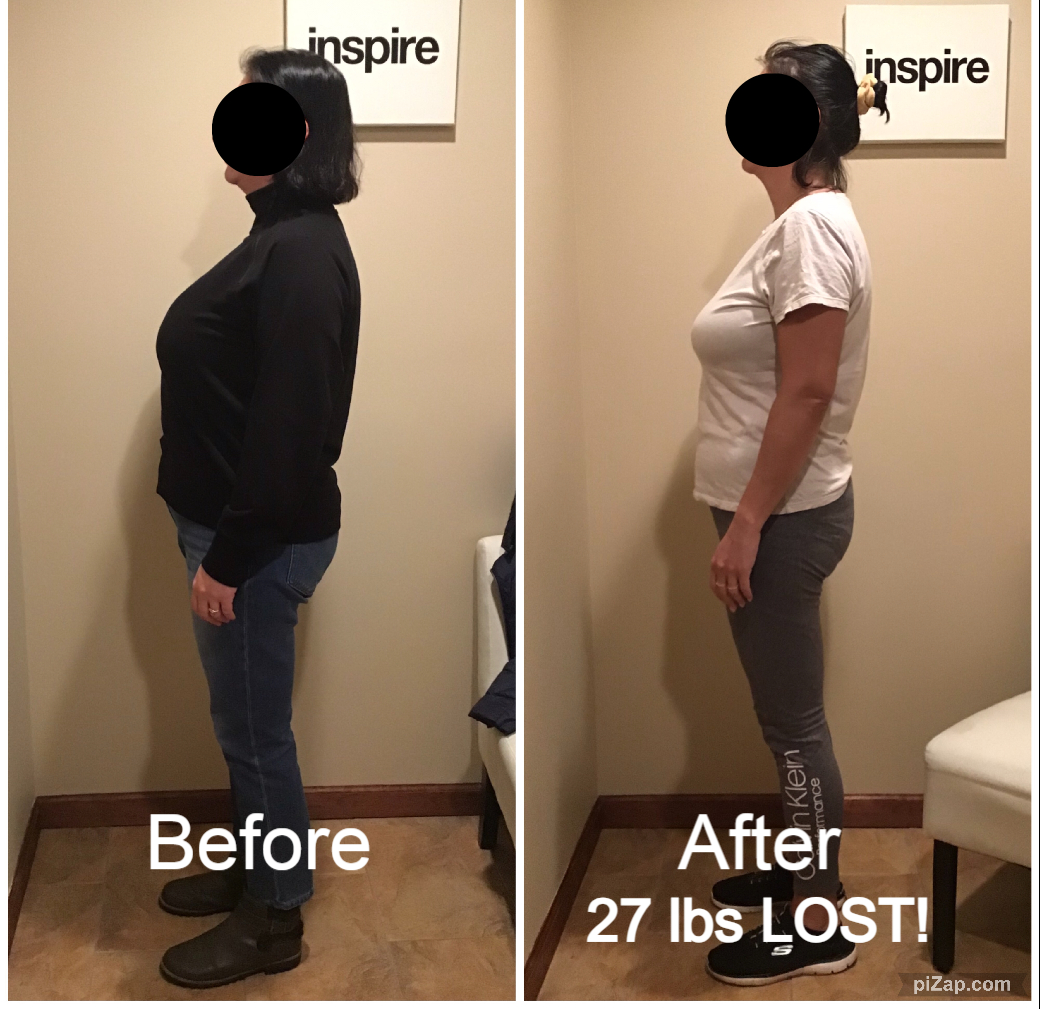 Inspire client JT, lost 27 pounds
