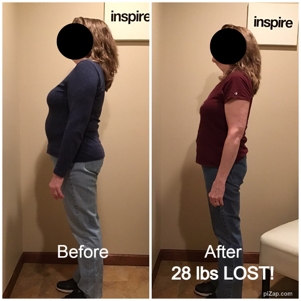 Inspire client KH, lost 28 pounds