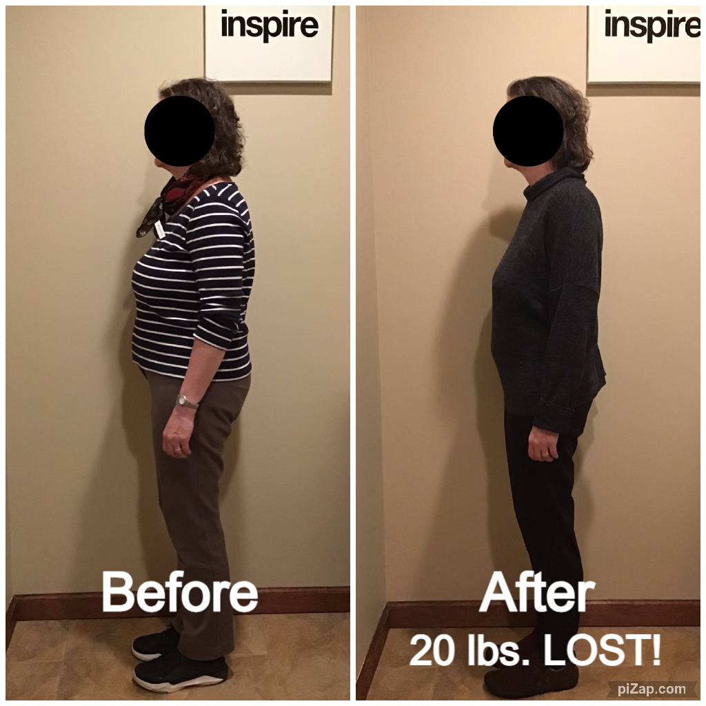 Inspire client MC, lost 20 pounds