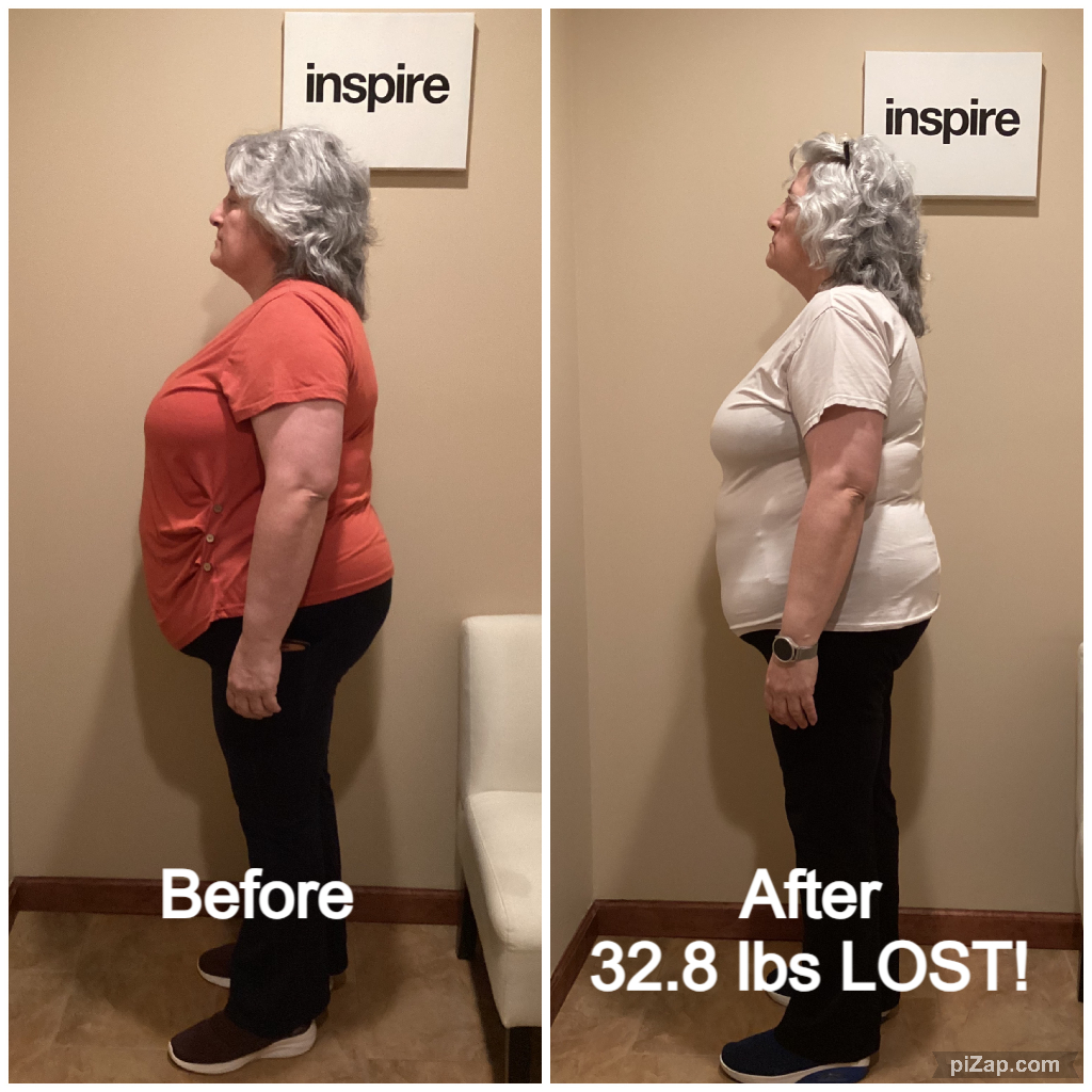 Inspire client MM, lost 32.8 pounds