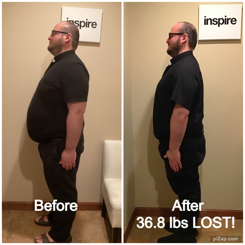 Inspire client MM, lost 36.8 pounds
