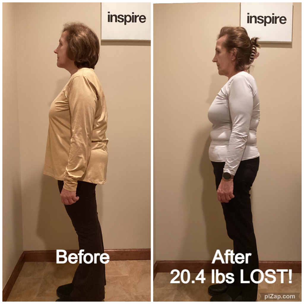 Inspire client NO, lost 20.4 pounds
