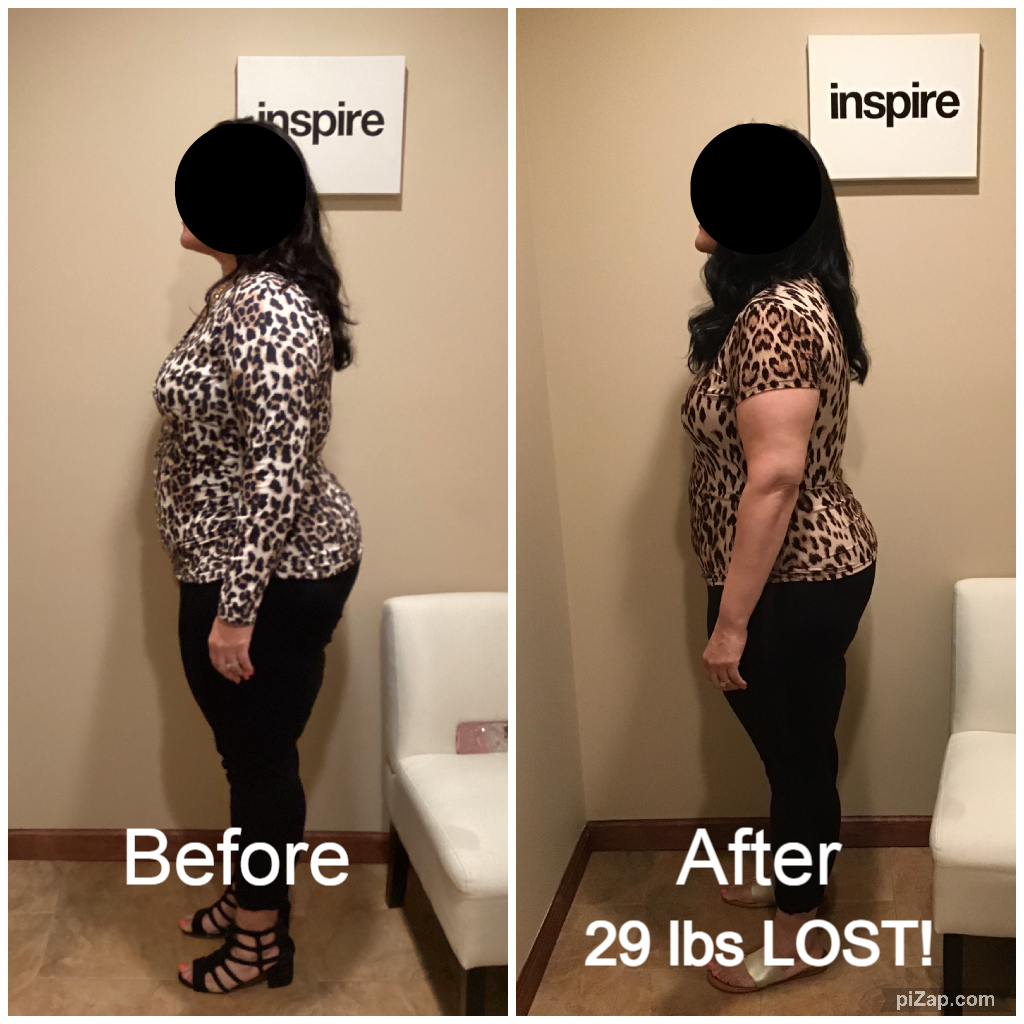 Inspire client PA, lost 29 pounds