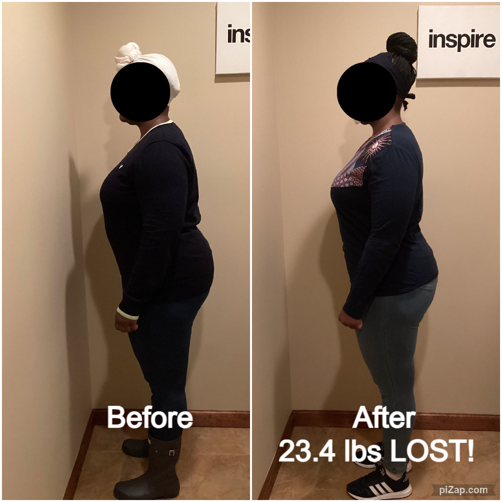 Inspire client PI, lost 23.4 pounds