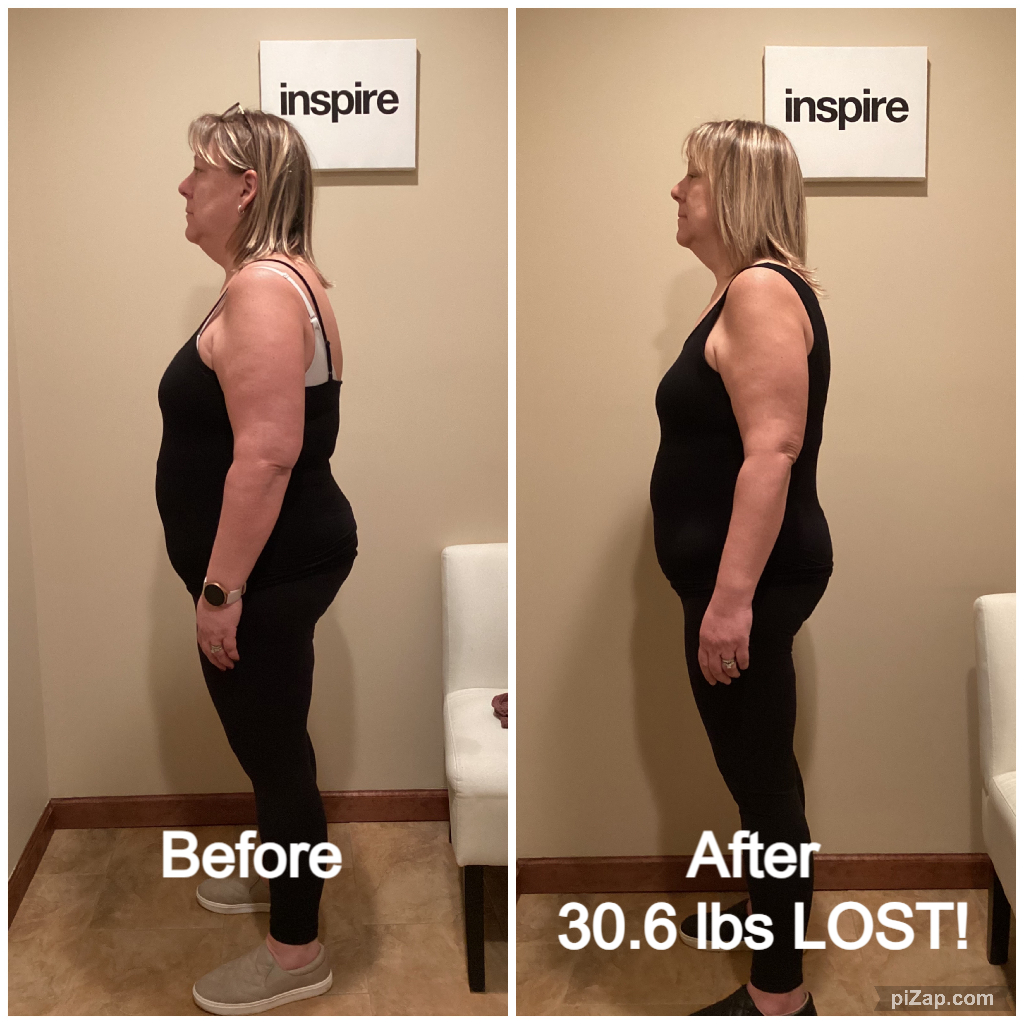 Inspire client SP, lost 30.6 pounds