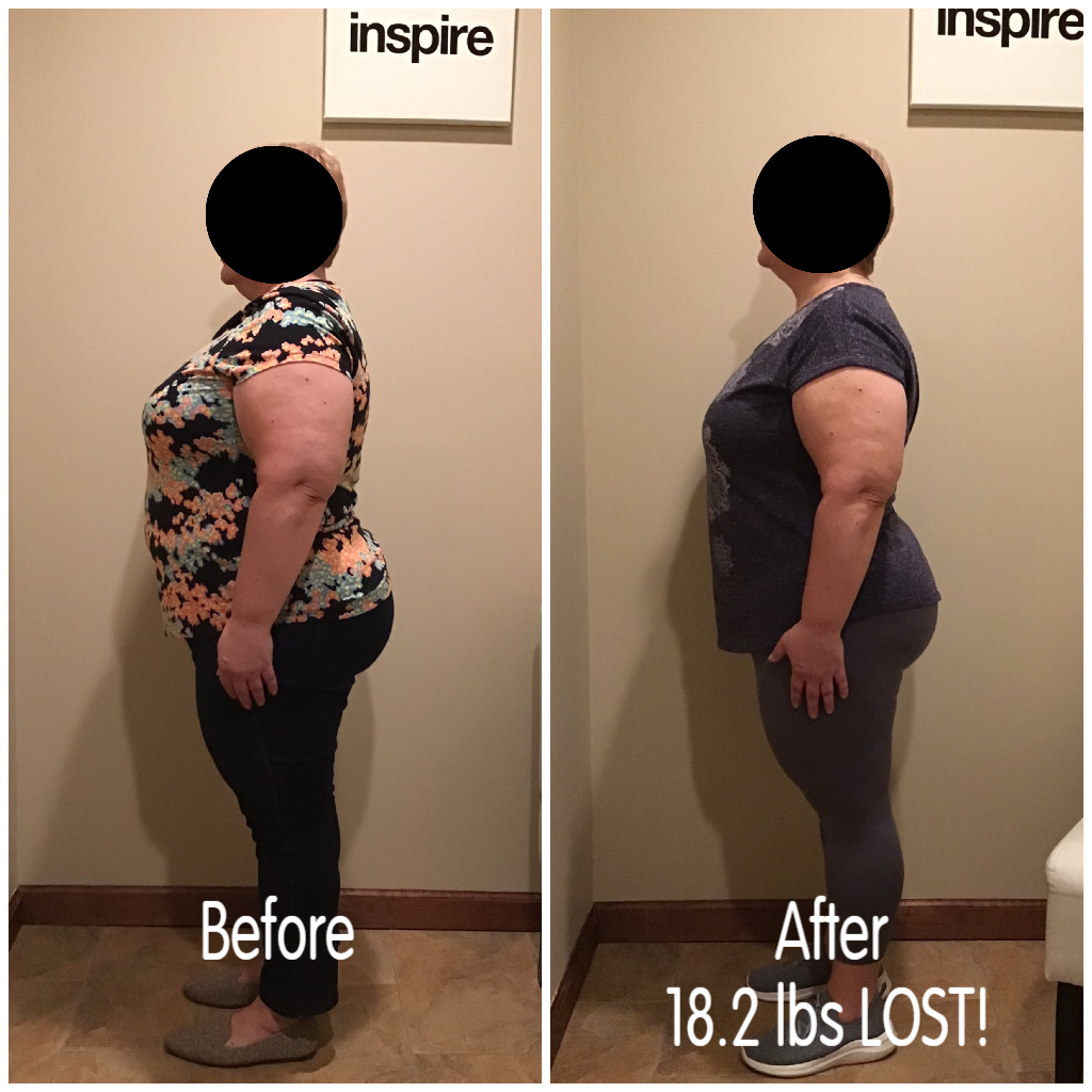 Inspire client YG, lost 18.2 pounds